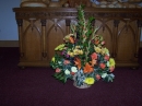 Communion table floral display