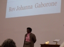 Rev Johanna Gabarone visited us and addressed the congregation