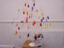 The tree with labels attached was moved to the reception area